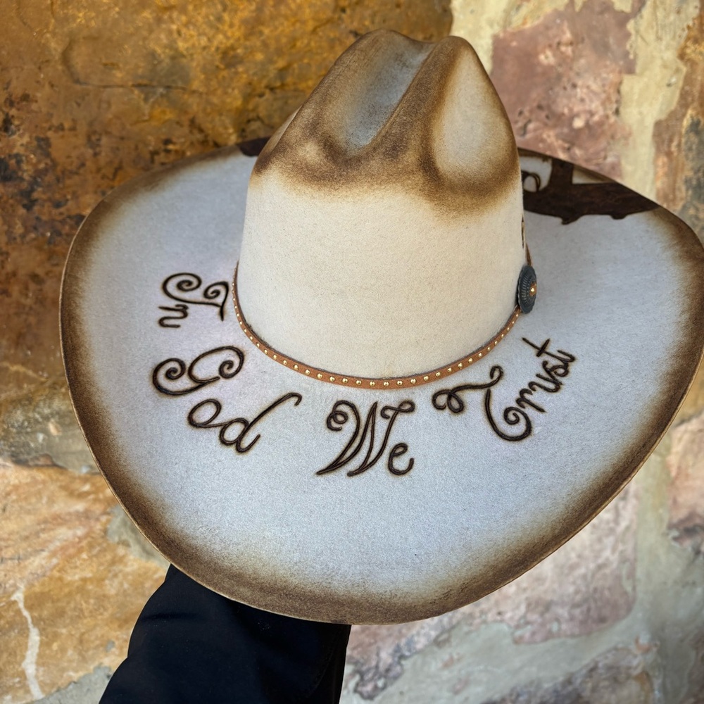 SOLD READ DESCRIPTION BELOW 
New “We ride on faith” Cody James hat Sz 7